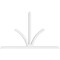 Ekena Millwork Richland Architectural Grade PVC Gable Bracket, 108"W x 67 1/2"H x 4"D x 4"F, 15/12 Pitch GBP108X68X0404RIC00 - alternate 2